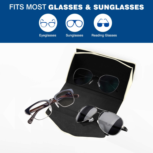 color cornsilk Custom Foldable Glasses Case