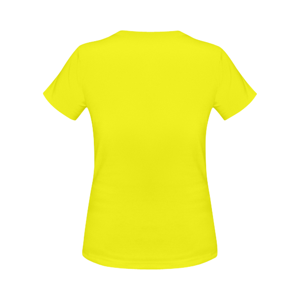 Red Heart Fingers / Yellow Women's Classic T-Shirt (Model T17）