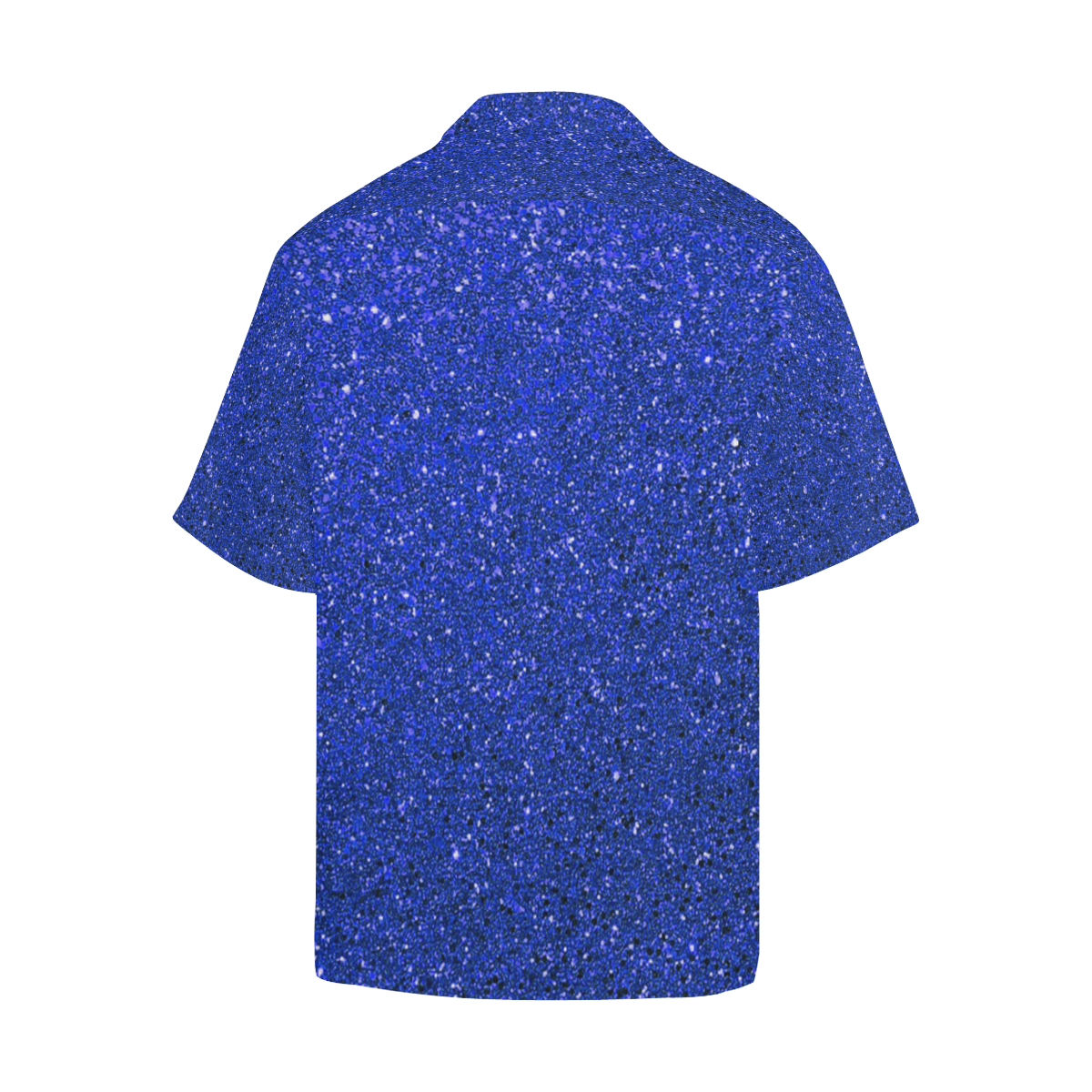 blue glitter Hawaiian Shirt (Model T58)