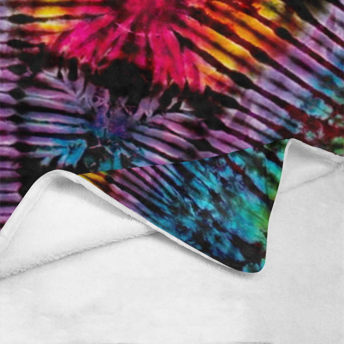 Rainbow Ladder Tie Dye Ultra-Soft Micro Fleece Blanket 50"x60"