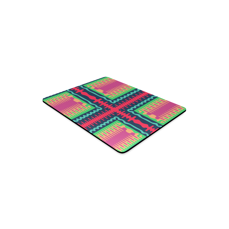 Waves in retro colors Rectangle Mousepad