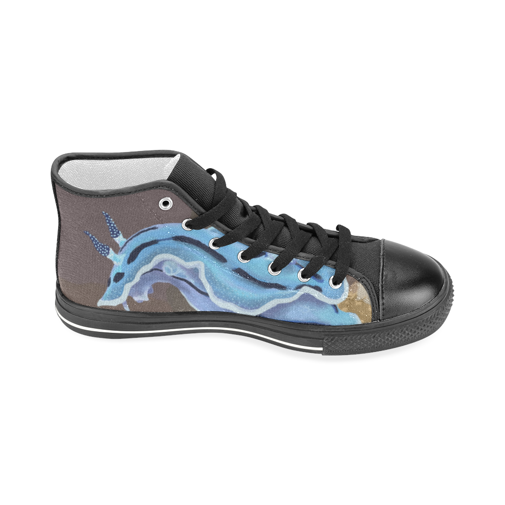 Sea Slug Men’s Classic High Top Canvas Shoes (Model 017)