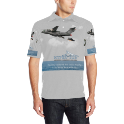 Hyper Sub plane Men's All Over Print Polo Shirt (Model T55)