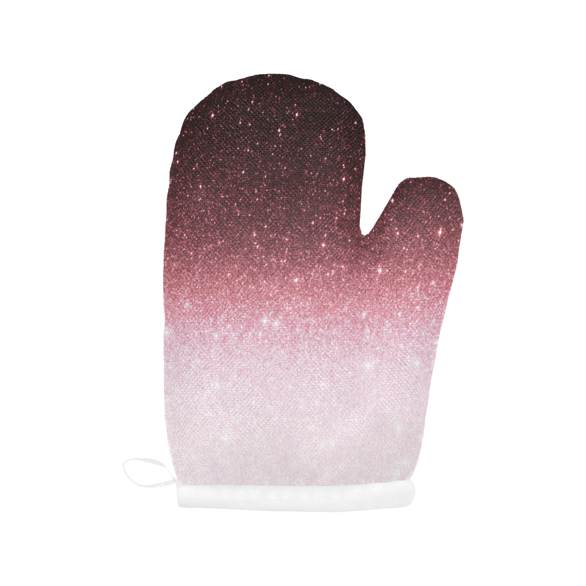 rose gold Glitter gradient Oven Mitt (Two Pieces)