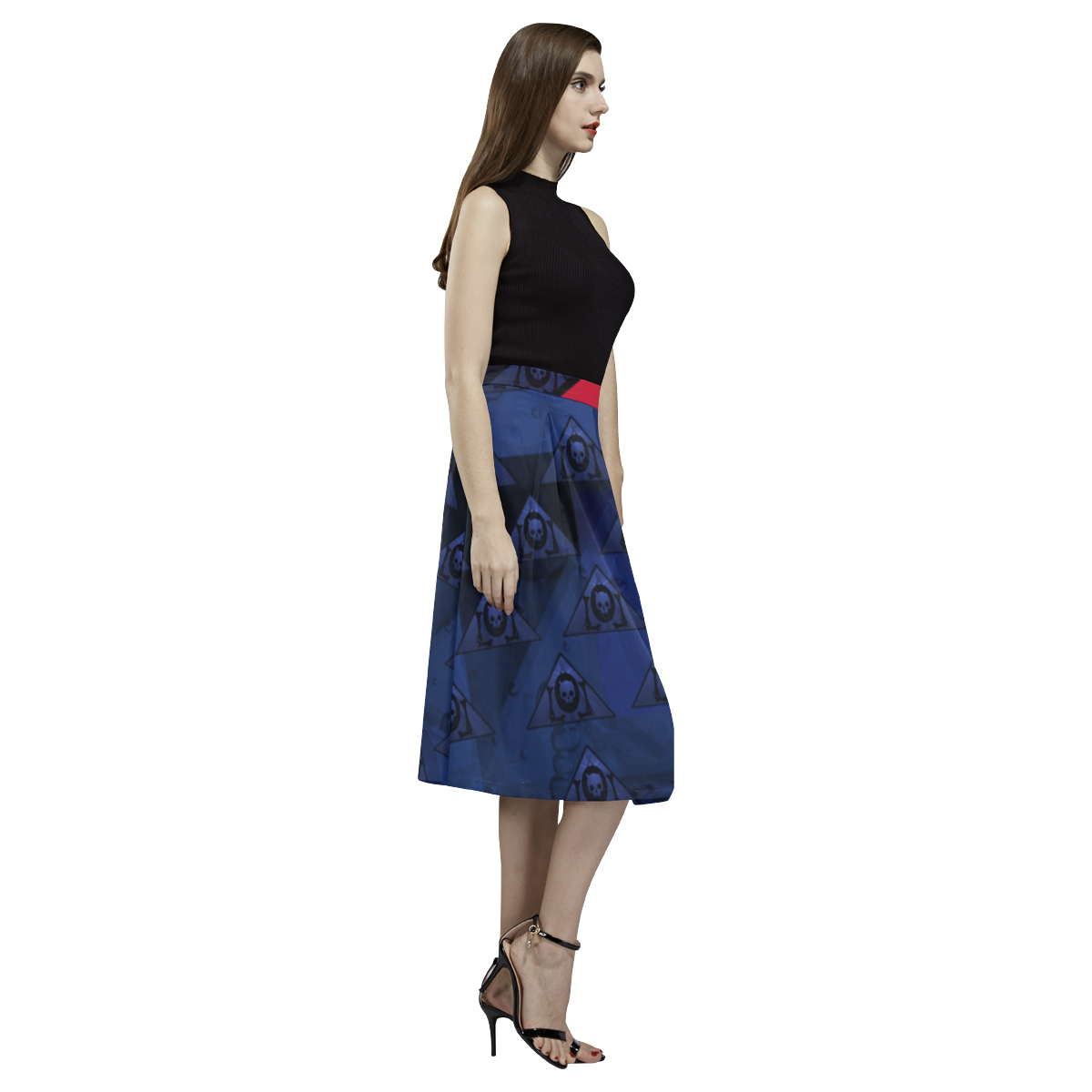 The Lowest of Low Empire Poodle Aoede Crepe Skirt (Model D16)