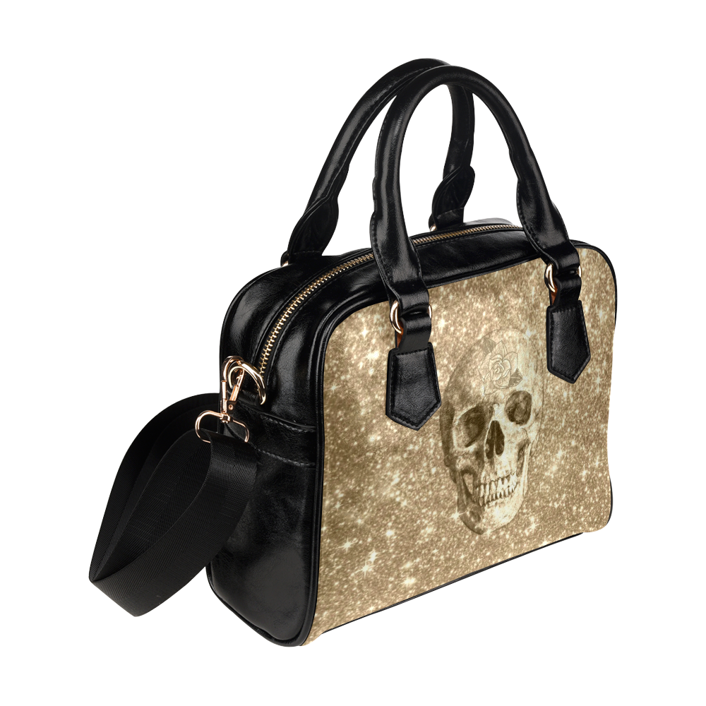 Modern sparkling Skull  by JamColors Shoulder Handbag (Model 1634)