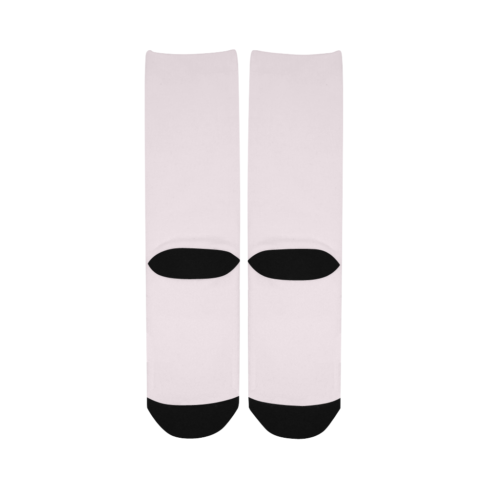color lavender blush Women's Custom Socks