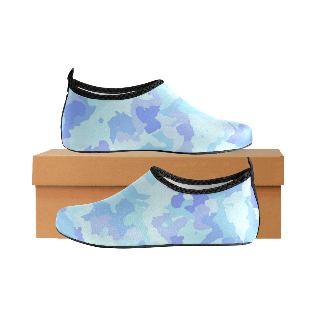 camouflage , aqua Kids' Slip-On Water Shoes (Model 056)