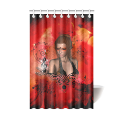 Fairy with clef Shower Curtain 48"x72"