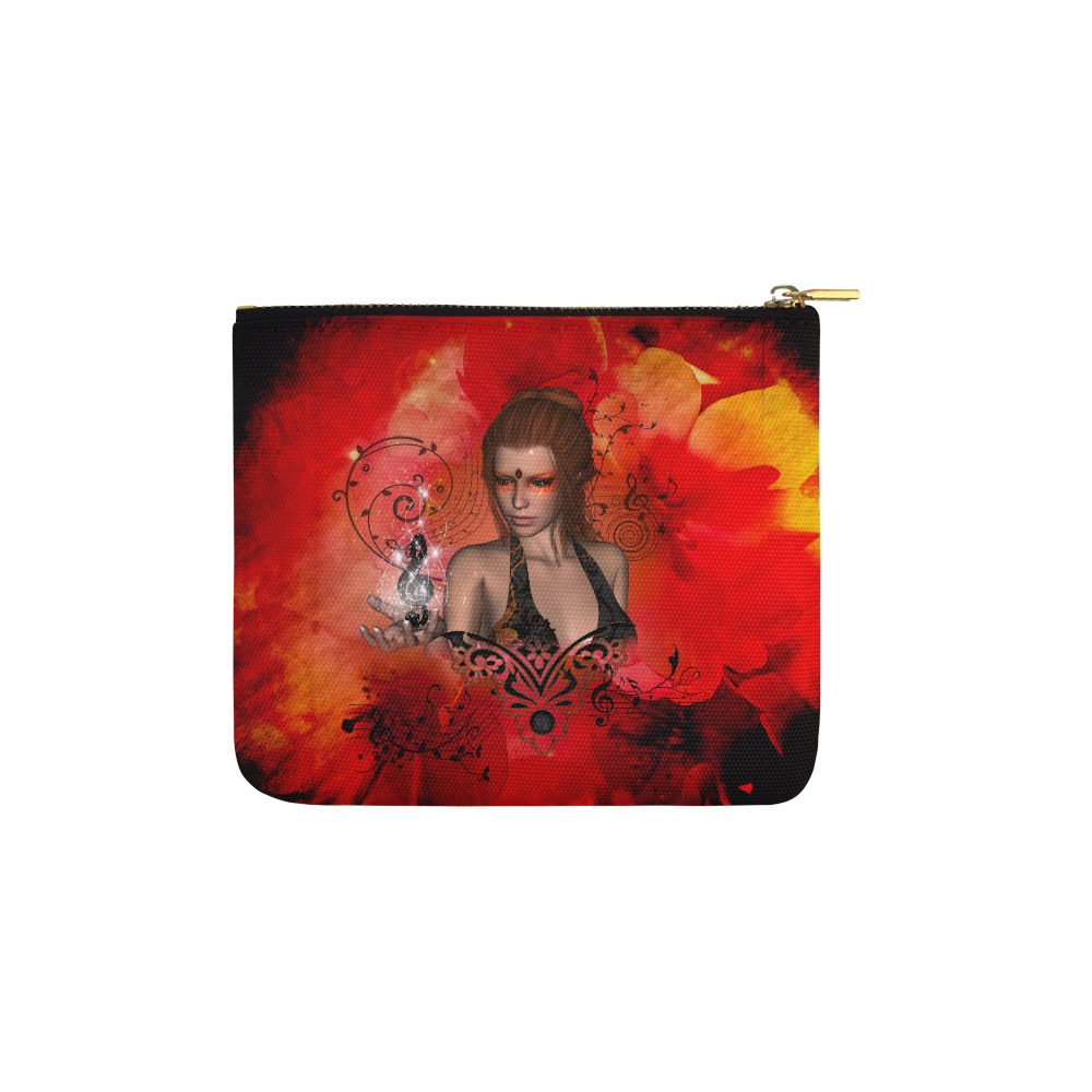 Fairy with clef Carry-All Pouch 6''x5''