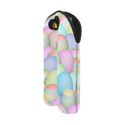 Pastel Colored Easter Eggs 2-Bottle Neoprene Wine Bag