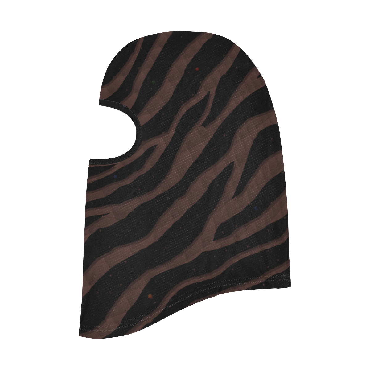 Ripped SpaceTime Stripes - Brown All Over Print Balaclava