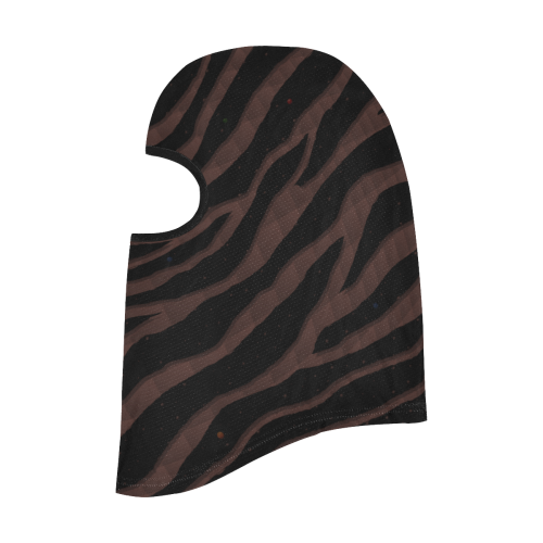 Ripped SpaceTime Stripes - Brown All Over Print Balaclava