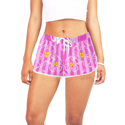 Flowers Women's All Over Print Relaxed Shorts (Model L19)