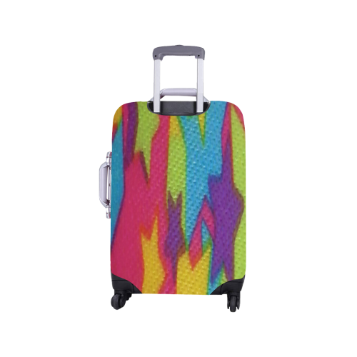 Rainbow Abstract Stars Luggage Cover/Small 18"-21"