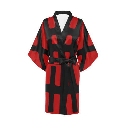 NUMBERS Collection Symbols Red Kimono Robe