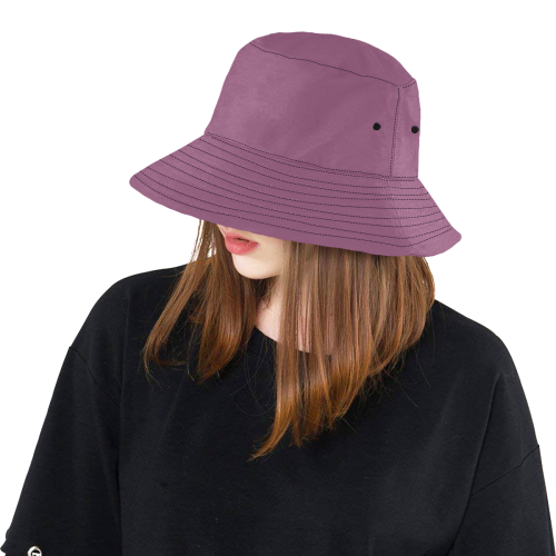 Happy Hyacinth Purple Solid Color All Over Print Bucket Hat