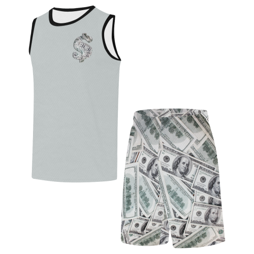 Cash Money / Hundred Dollar Bills All Over Print Basketball Uniform