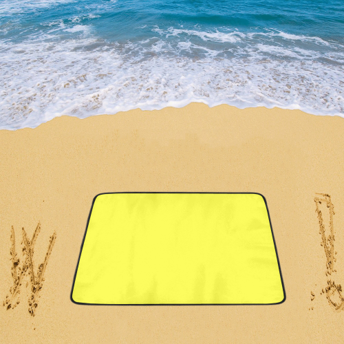 color maximum yellow Beach Mat 78"x 60"