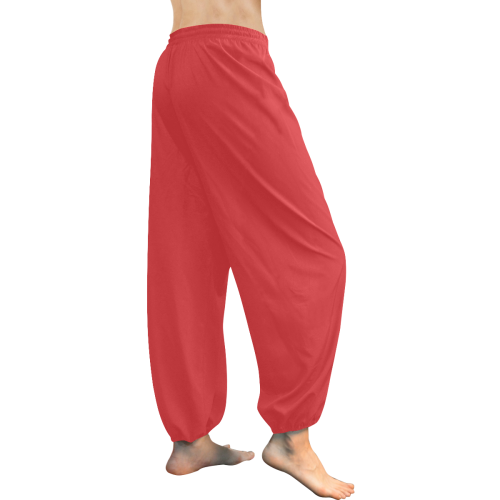 Poppy Red Women's All Over Print Harem Pants (Model L18)