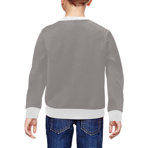 Ash All Over Print Crewneck Sweatshirt for Kids (Model H29)