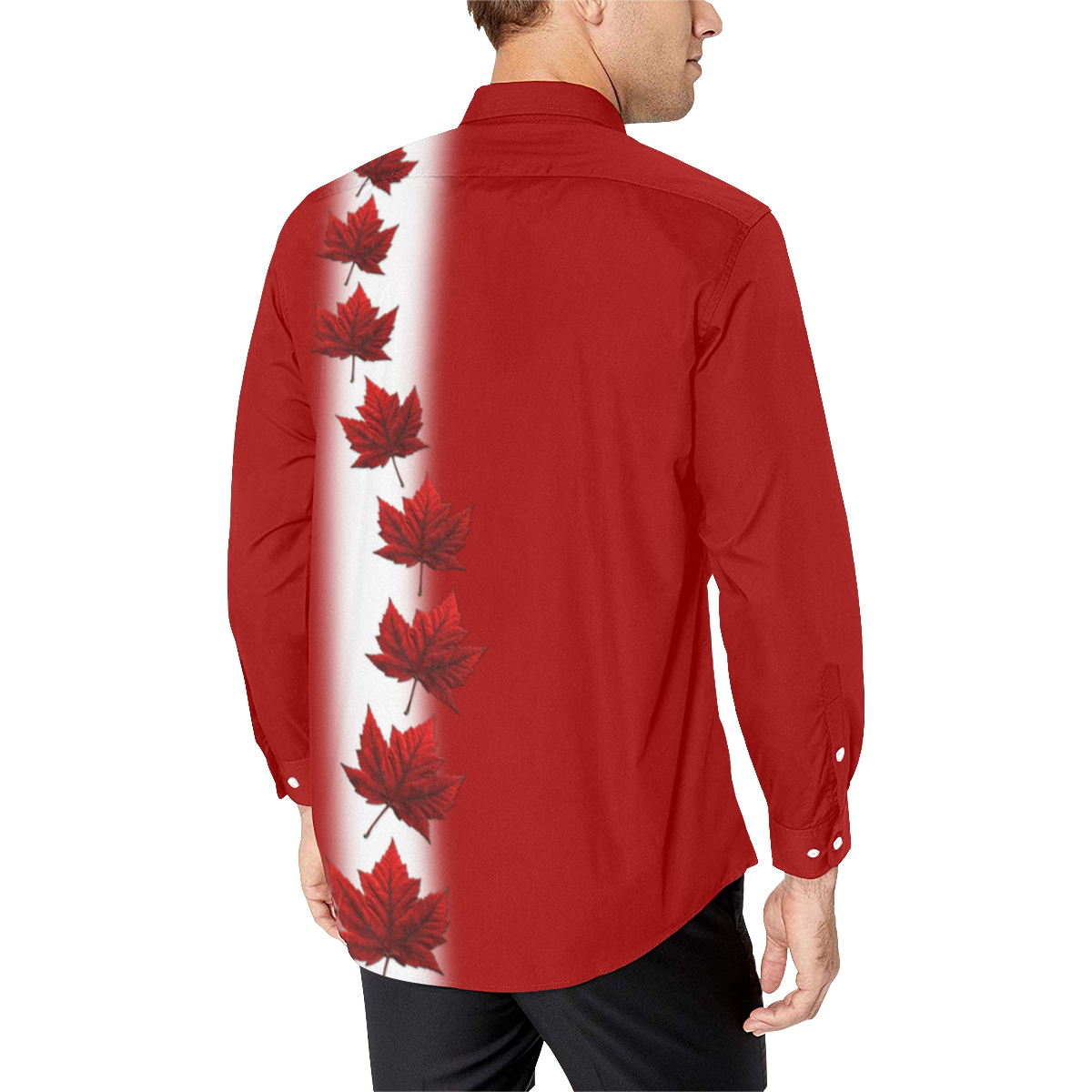 Canada Souvenir Button-Down Shirts Men's All Over Print Casual Dress Shirt (Model T61)