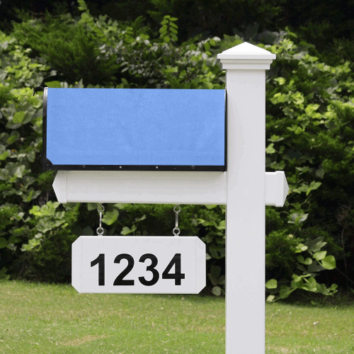 color cornflower blue Mailbox Cover