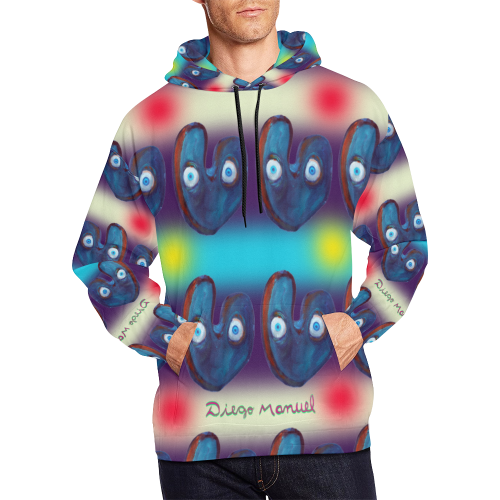 graffiti-real-19-tapiz-5 All Over Print Hoodie for Men/Large Size (USA Size) (Model H13)