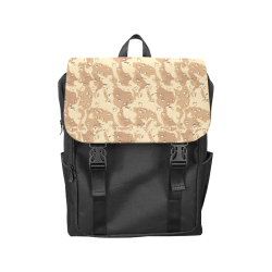 Vintage Desert Brown Camouflage Casual Shoulders Backpack (Model 1623)