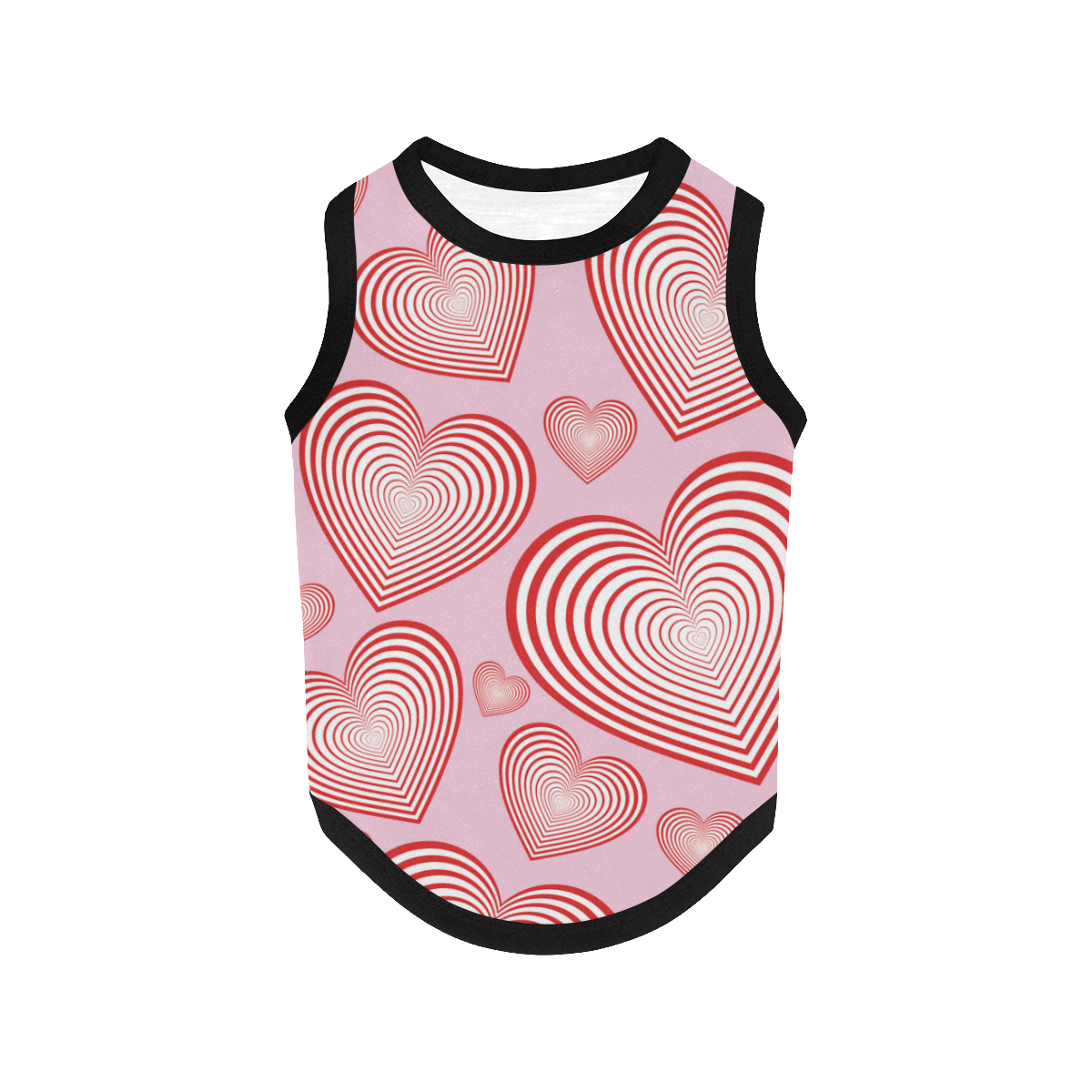 Hearts in Hearts All Over Print Pet Tank Top
