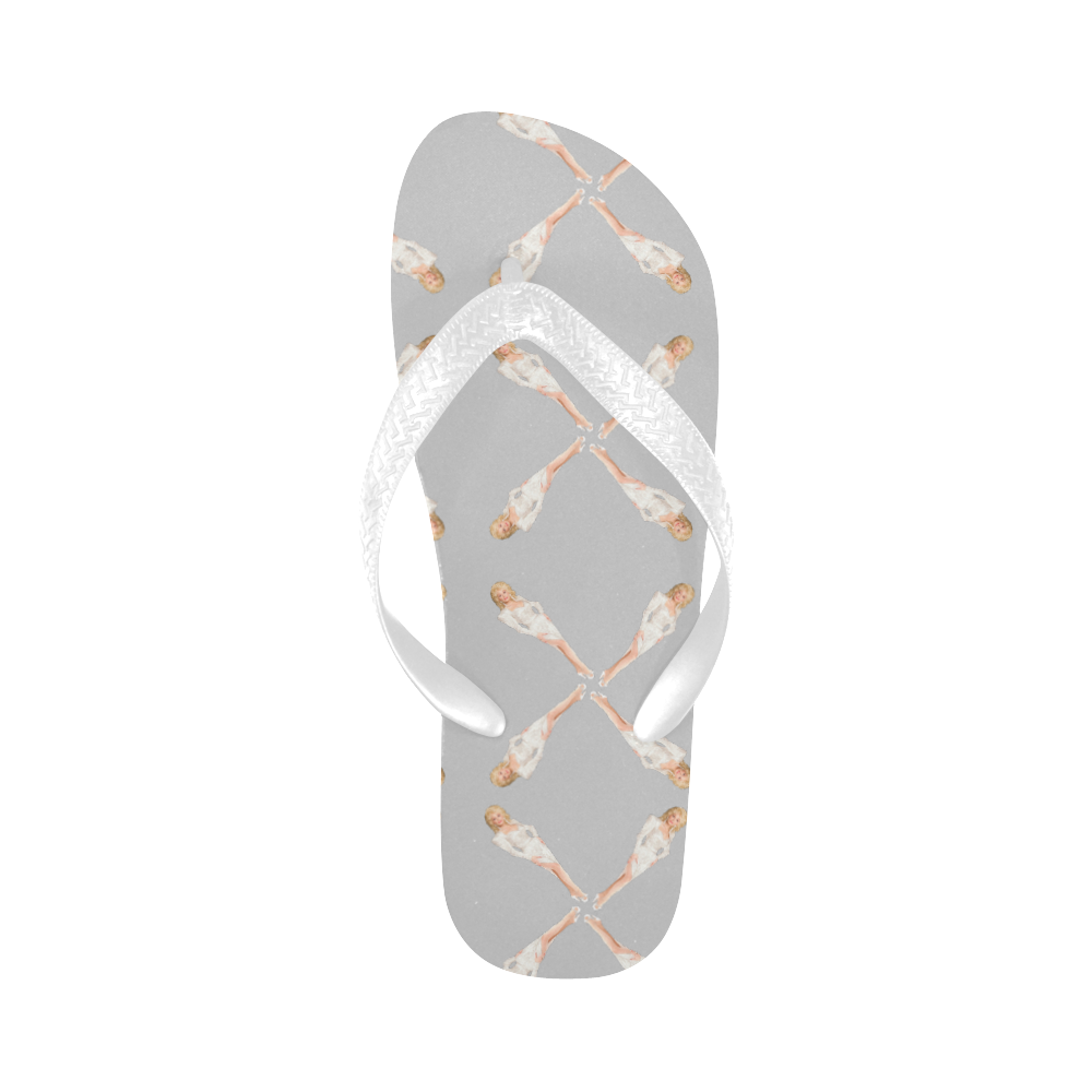 dolly pattern Flip Flops for Men/Women (Model 040)