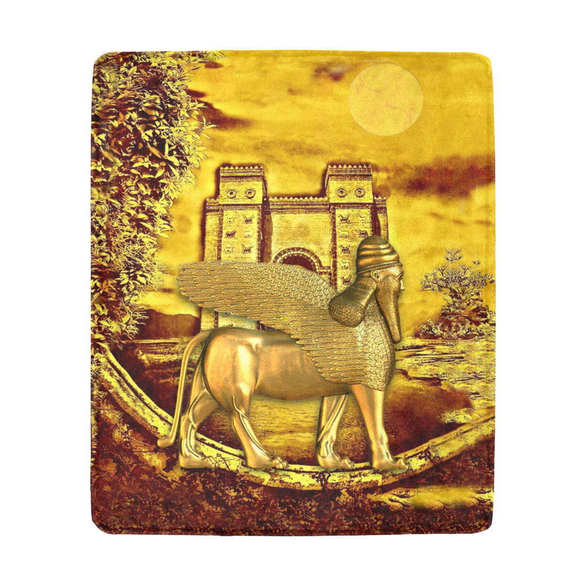 Golden Assyria Ultra-Soft Micro Fleece Blanket 50"x60"