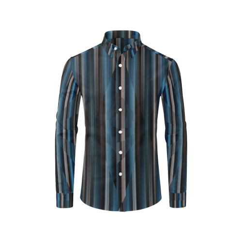 Blue Dimension Men's All Over Print Casual Dress Shirt (Model T61)