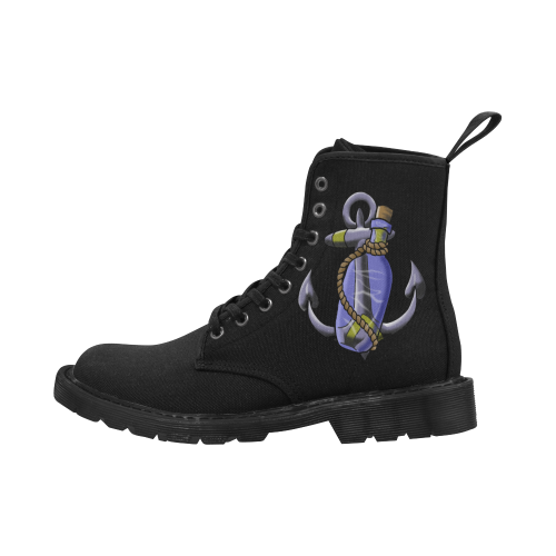 anchor Martin Boots for Men (Black) (Model 1203H)