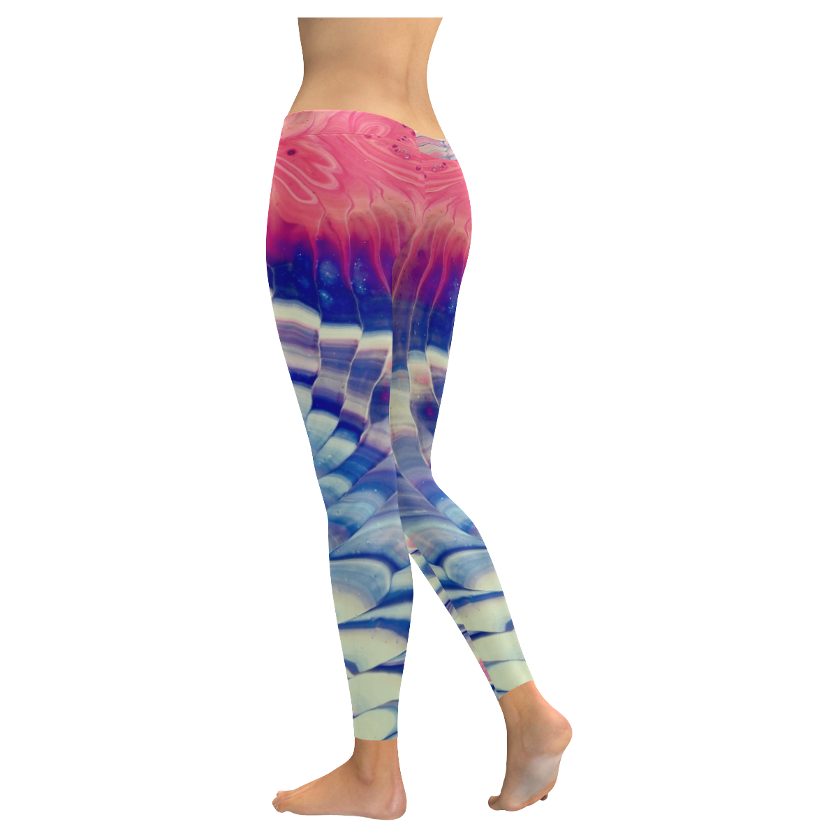 dorothy's whirlwind. Women's Low Rise Leggings (Invisible Stitch) (Model L05)