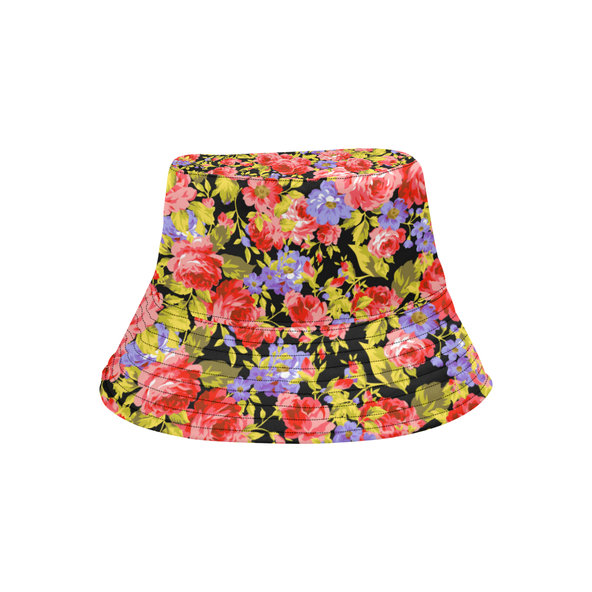 Colorful Flower Pattern All Over Print Bucket Hat