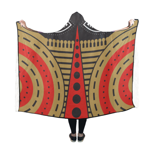 illuminati tribal Hooded Blanket 60''x50''