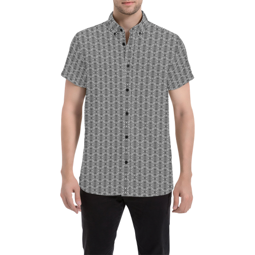 Model #58c| Men's All Over Print Short Sleeve Shirt (Model T53)