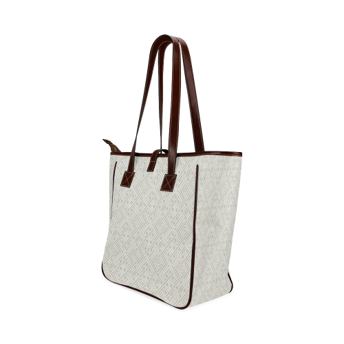 White 3D Geometric Pattern Classic Tote Bag (Model 1644)
