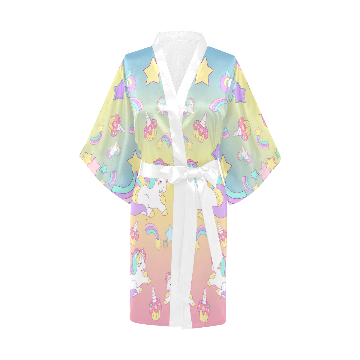 We love Unicorns Kimono Robe