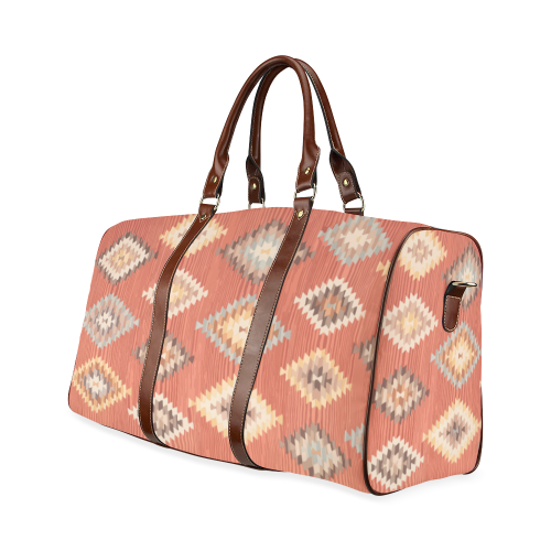 Geometric pattern boho travel bag Waterproof Travel Bag/Small (Model 1639)