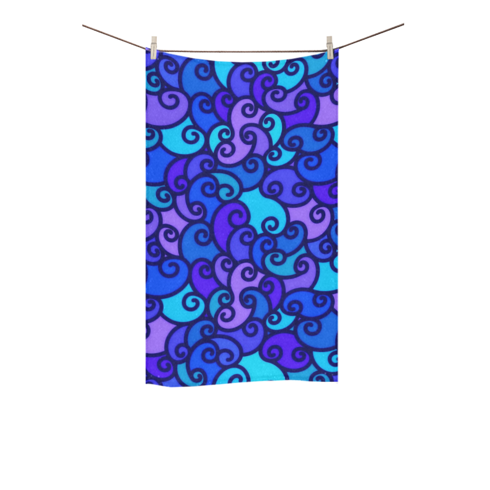 Purple Swirls Custom Towel 16"x28"