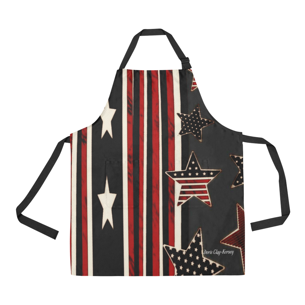 American Dreams with Stars All Over Print Apron