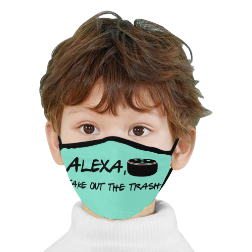Humor Alexa take out the trash - light blue Mouth Mask