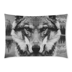 Wolf Animal Nature Custom Rectangle Pillow Case 20x30 (One Side)