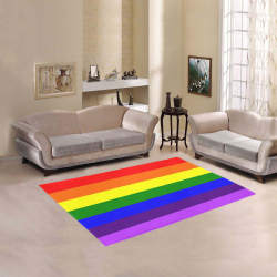Rainbow Flag (Gay Pride - LGBTQIA+) Area Rug 5'3''x4'