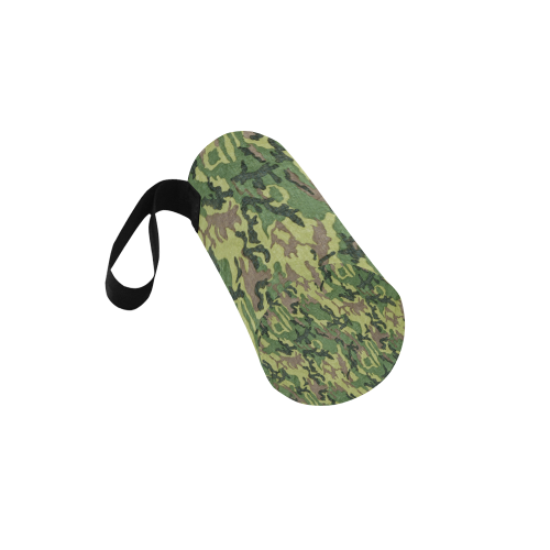 Military Camo Green Woodland Camouflage Neoprene Water Bottle Pouch/Medium