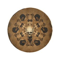 Skull with skull mandala on the background 34 Inch Spare Tire Cover