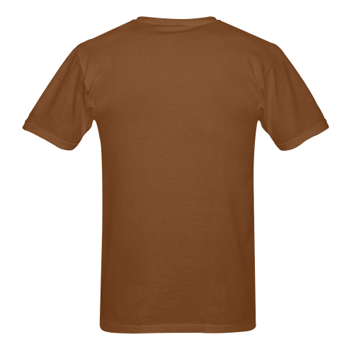 Brown Short Sleeve T Men's T-Shirt in USA Size (Two Sides Printing)