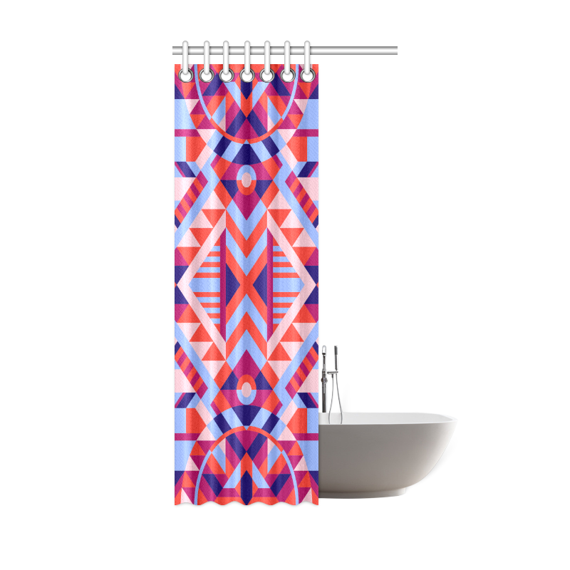 Modern Geometric Pattern Shower Curtain 36"x72"